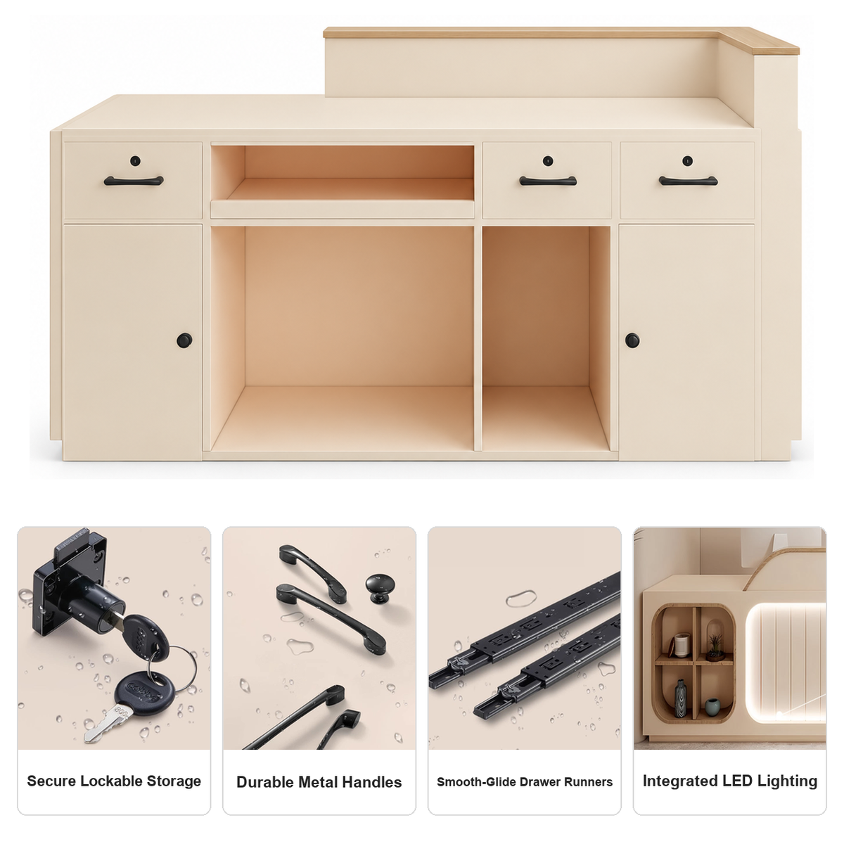 Secure Storage, Durable Hardware & LED Lighting