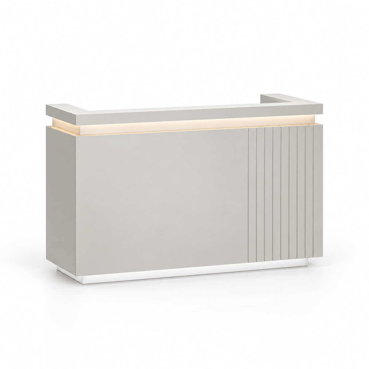 Modern Reception Counter with Grooved Feature Panel & Storage — ChatGPT 图像 2026年10月10日 13_50_20-1