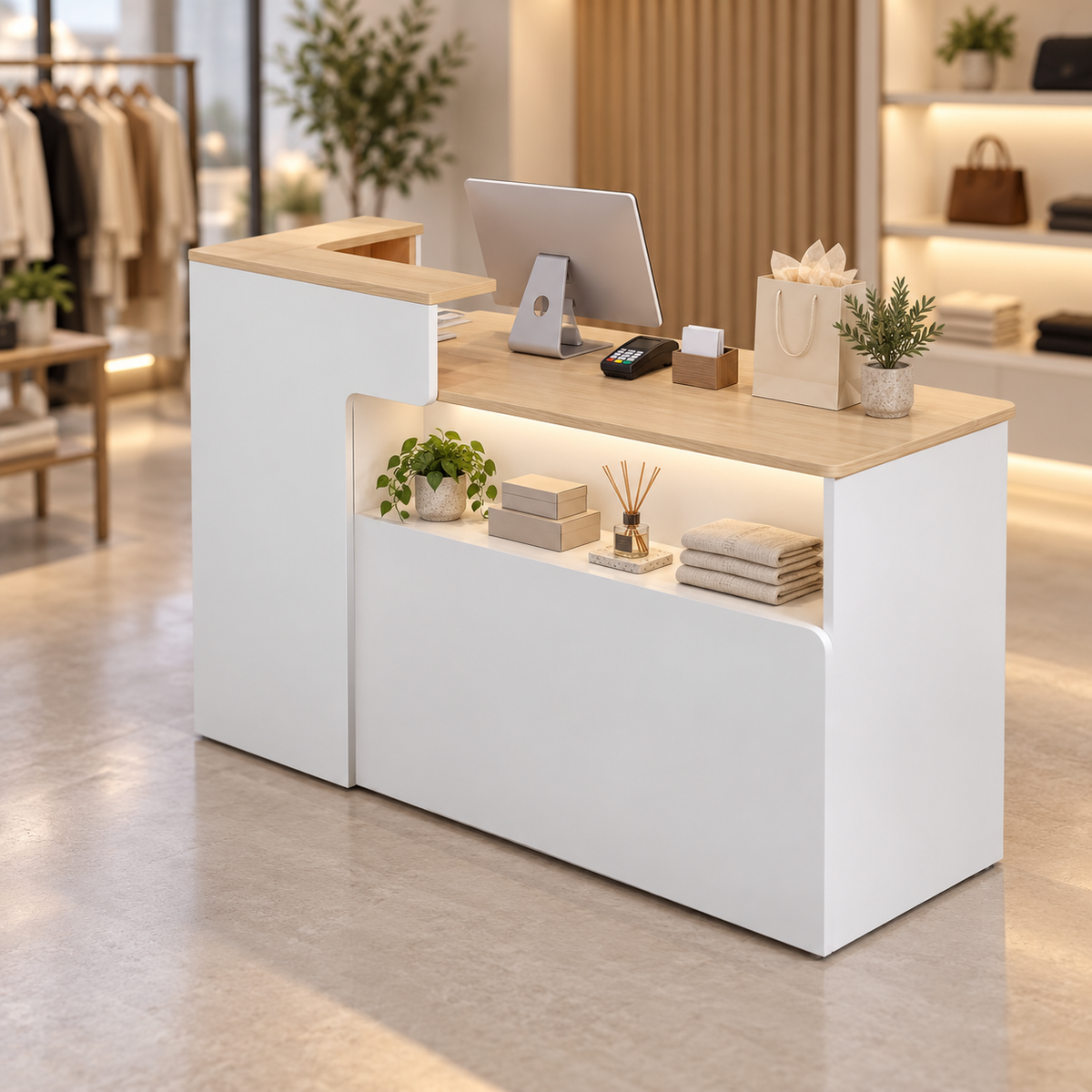 A Wood-Look Surface for a Softer Setting