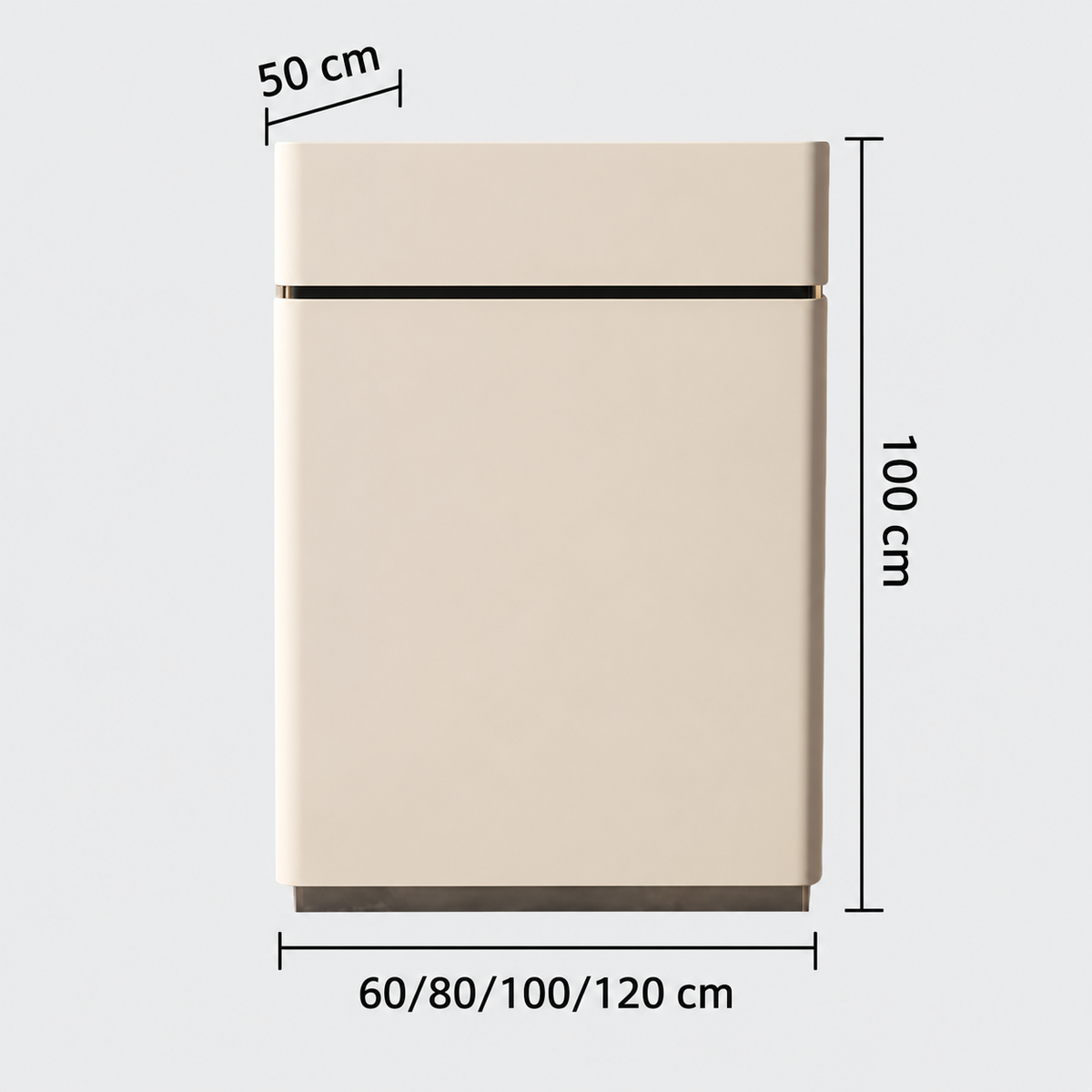 Compact Reception Counter with Metallic Accent Trim