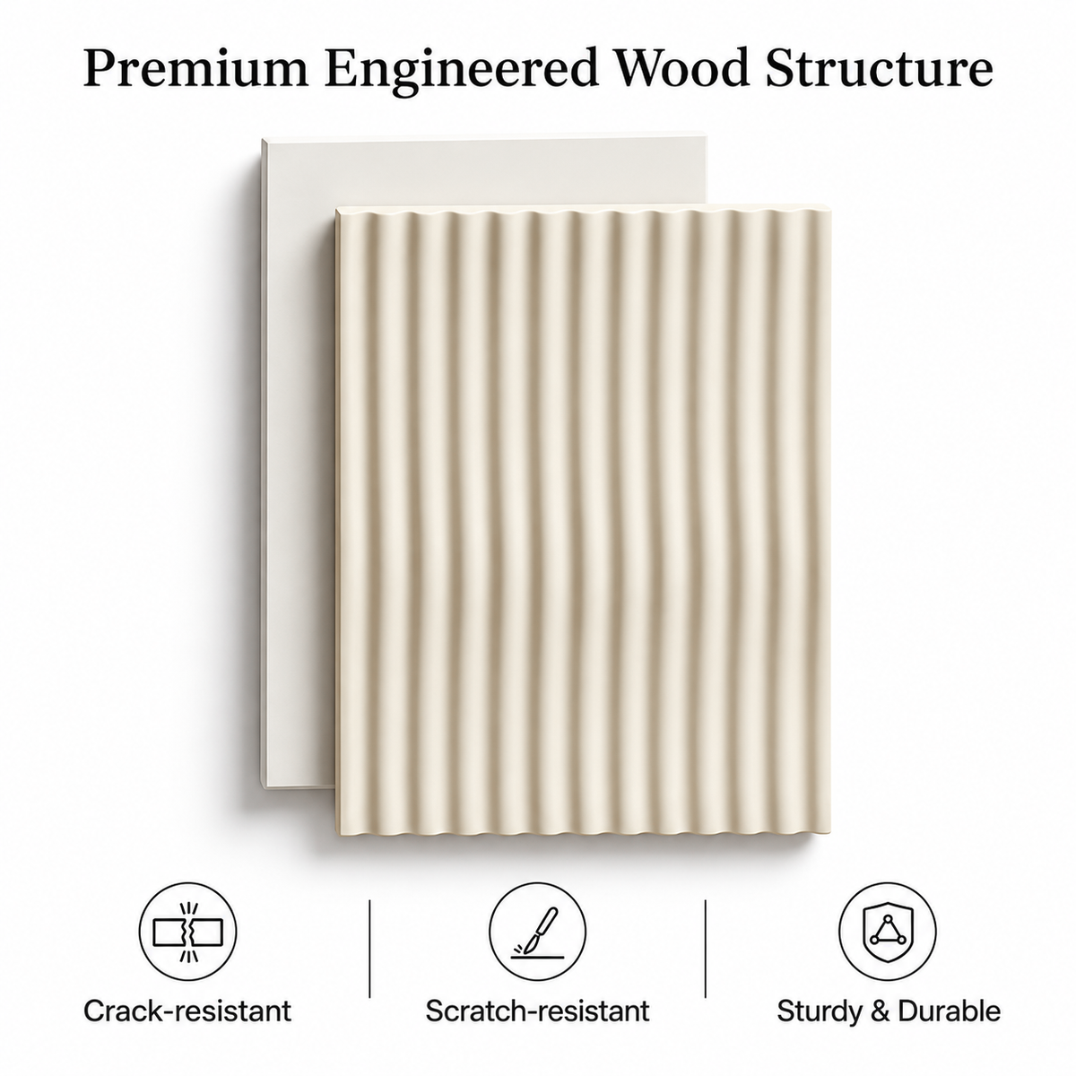 Fibreboard with a Fluted Finish