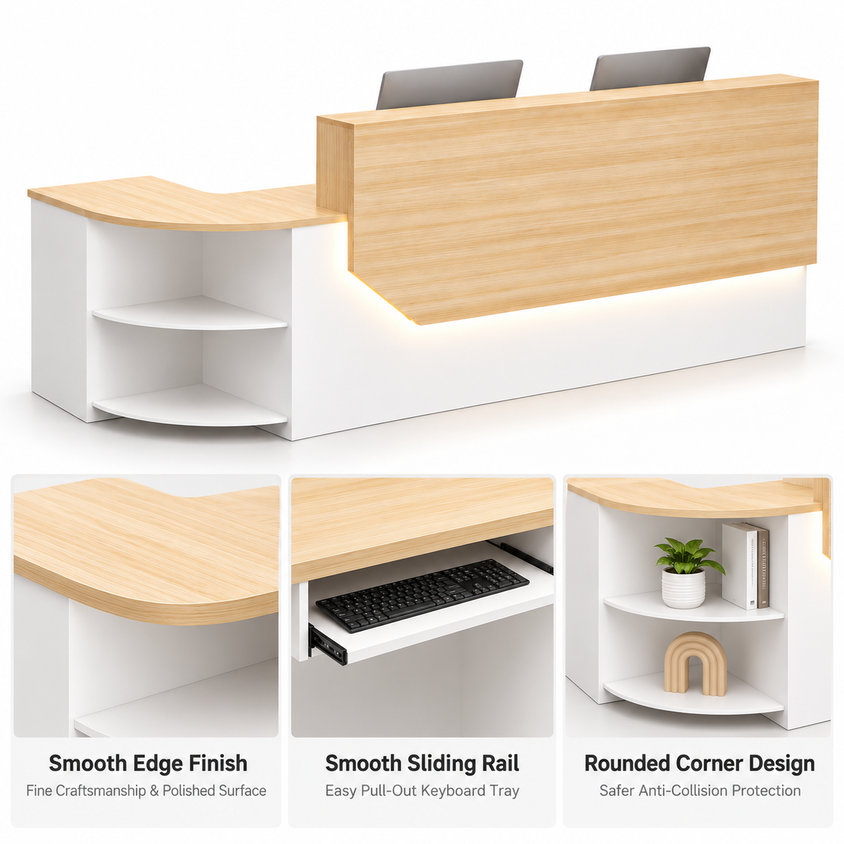 Refined Edges, Sliding Keyboard Trays and Rounded Corners