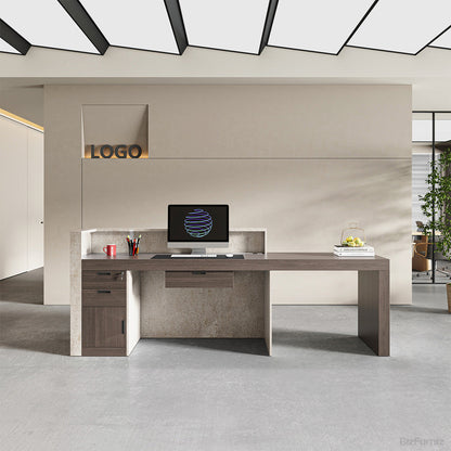 274.3cm Reception Desk with Counter, Drawers, File Hangers & Built-in Power Hub product photo 4