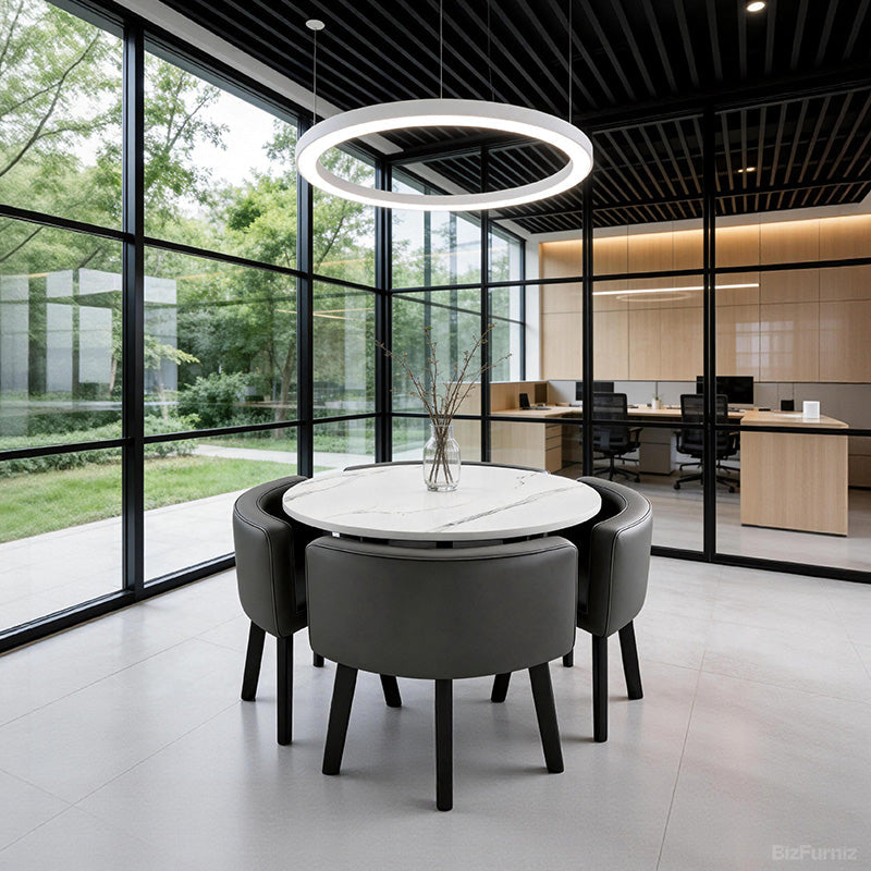 The Orbit: Minimalist Hideaway Table Set