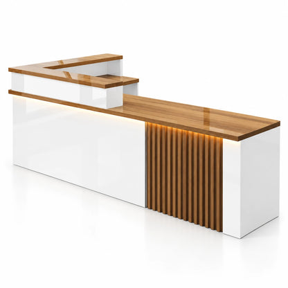 JDT-6048 White + Teak Right Type