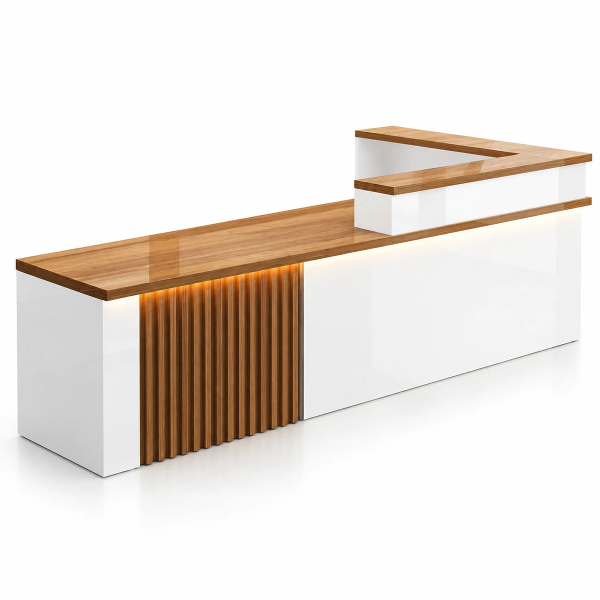 JDT-6048 White + Teak Left Type