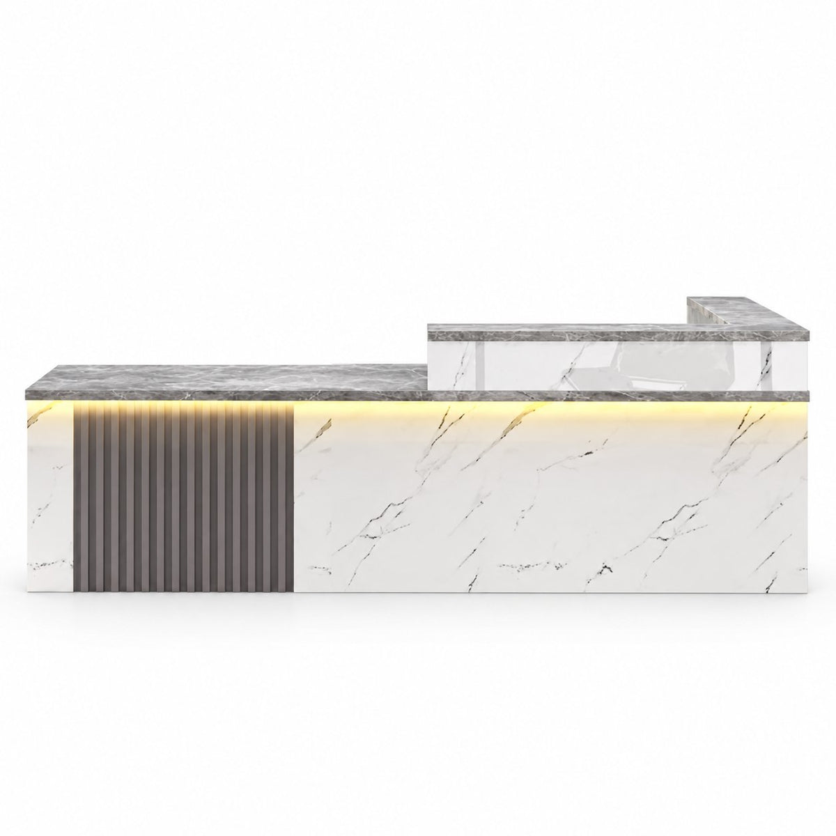 JDT-6048 Jade Marble-Look + Grey Stone-Look Left Type