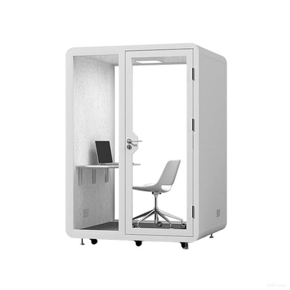 Modular Soundproof Office Pod with Ventilation & Casters product photo 9