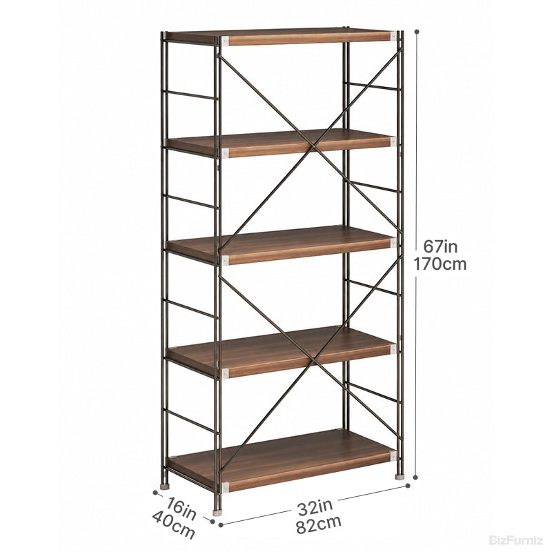 Multi-tier Bookshelf or Storage Rack for Home Office, Living Room, and Kitchen (Made to Order)