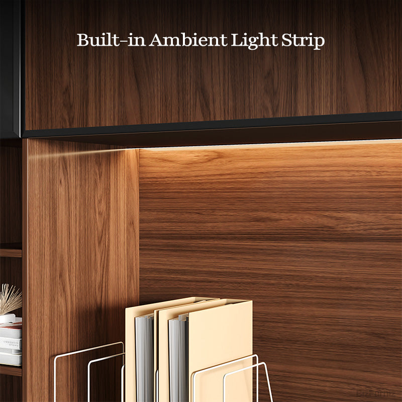 Organized Filing Cabinet for Well-Lit Workspaces