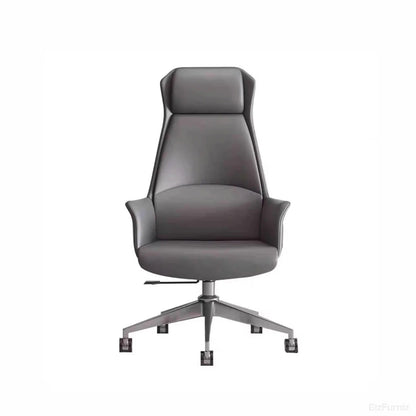 Ergonomic Leather Office Chair with Adjustable Height, Recline and Lumbar Support product view 10