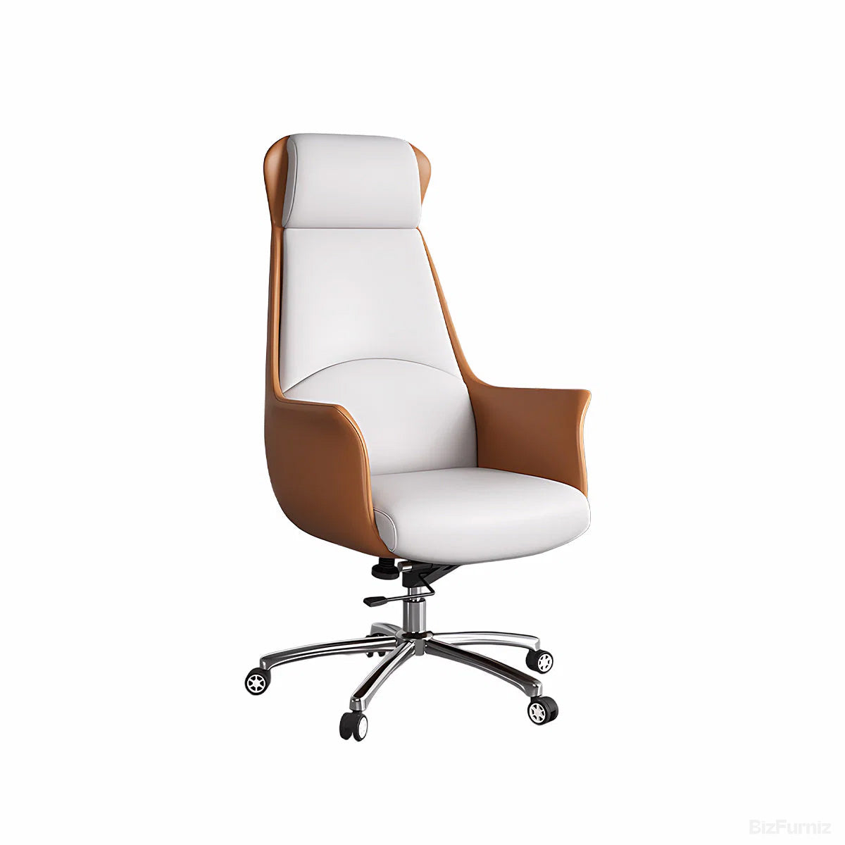 Ergonomic Leather Office Chair with Adjustable Height, Recline and Lumbar Support product view 11
