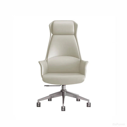 Ergonomic Leather Office Chair with Adjustable Height, Recline and Lumbar Support product view 13