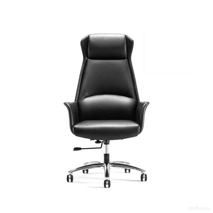 Ergonomic Leather Office Chair with Adjustable Height, Recline and Lumbar Support product view 15