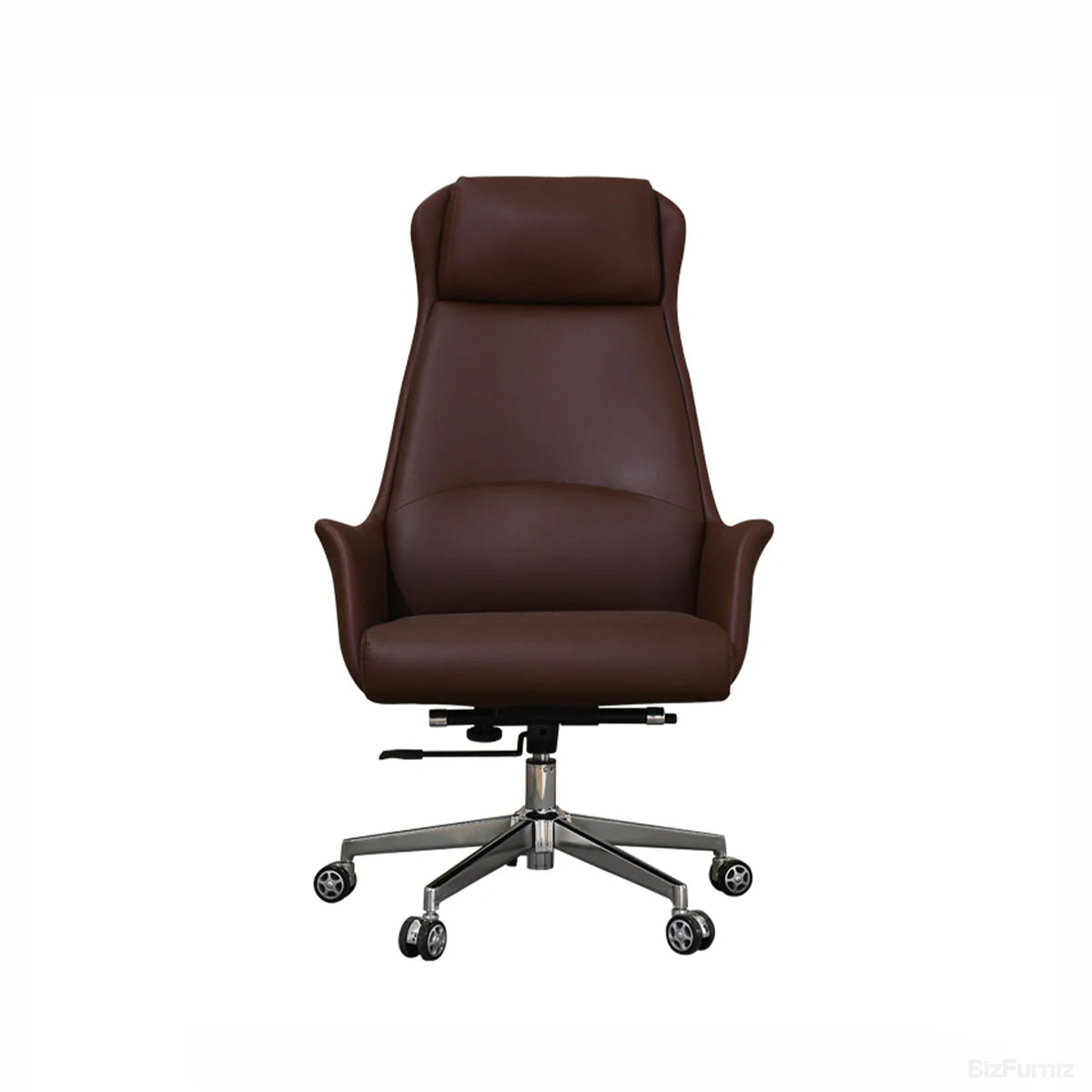 Ergonomic Leather Office Chair with Adjustable Height, Recline and Lumbar Support product view 16