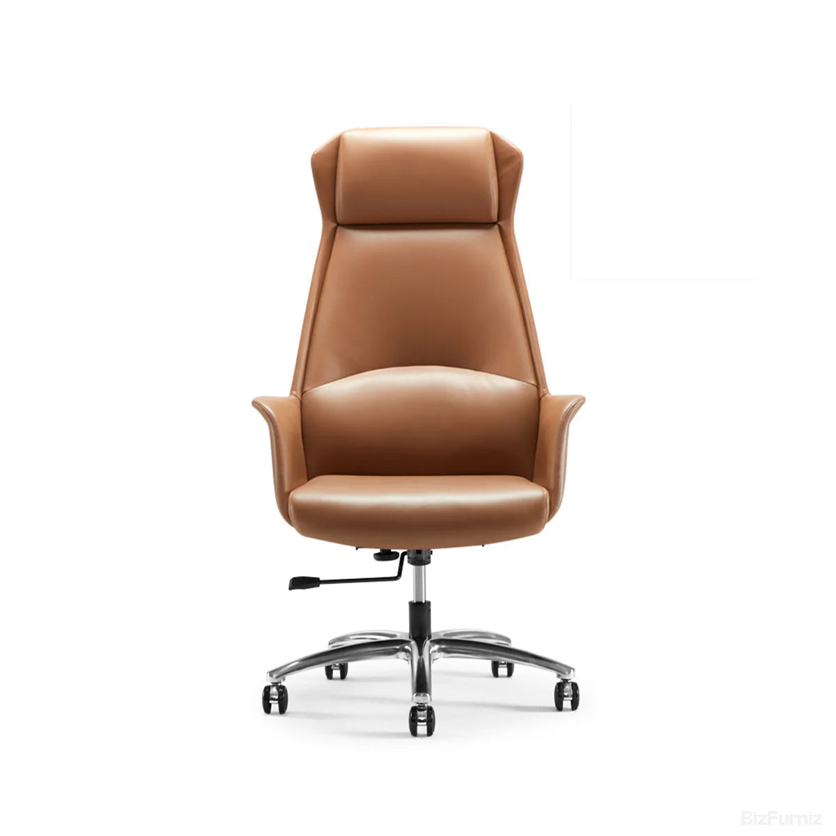 Ergonomic Leather Office Chair with Adjustable Height, Recline and Lumbar Support product view 9