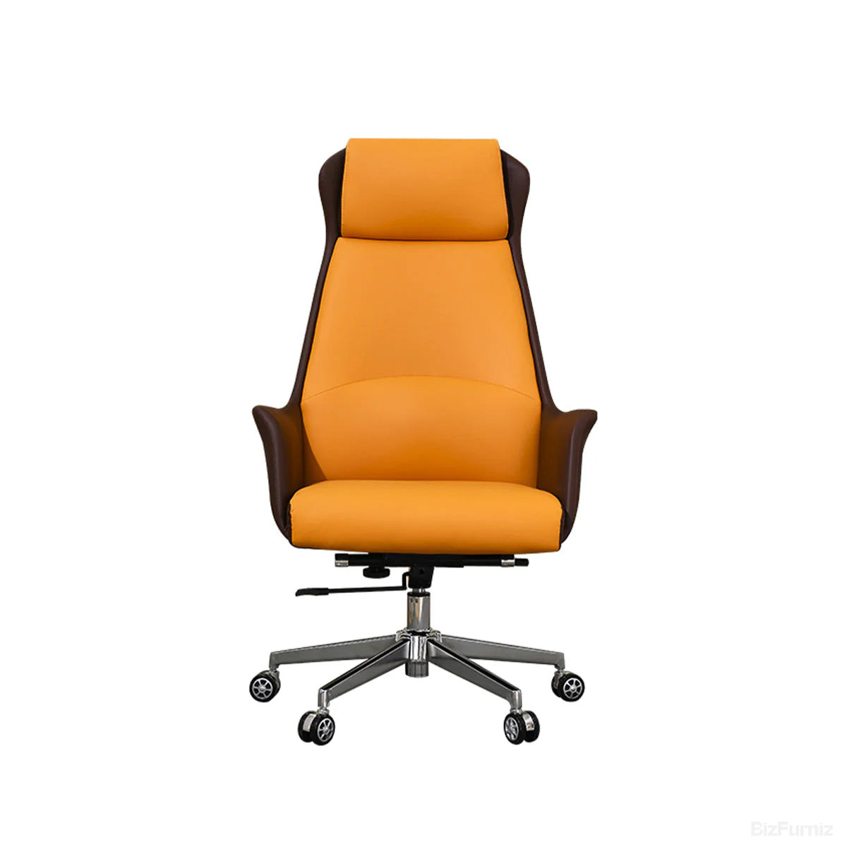 Ergonomic Leather Office Chair with Adjustable Height, Recline and Lumbar Support product view 18