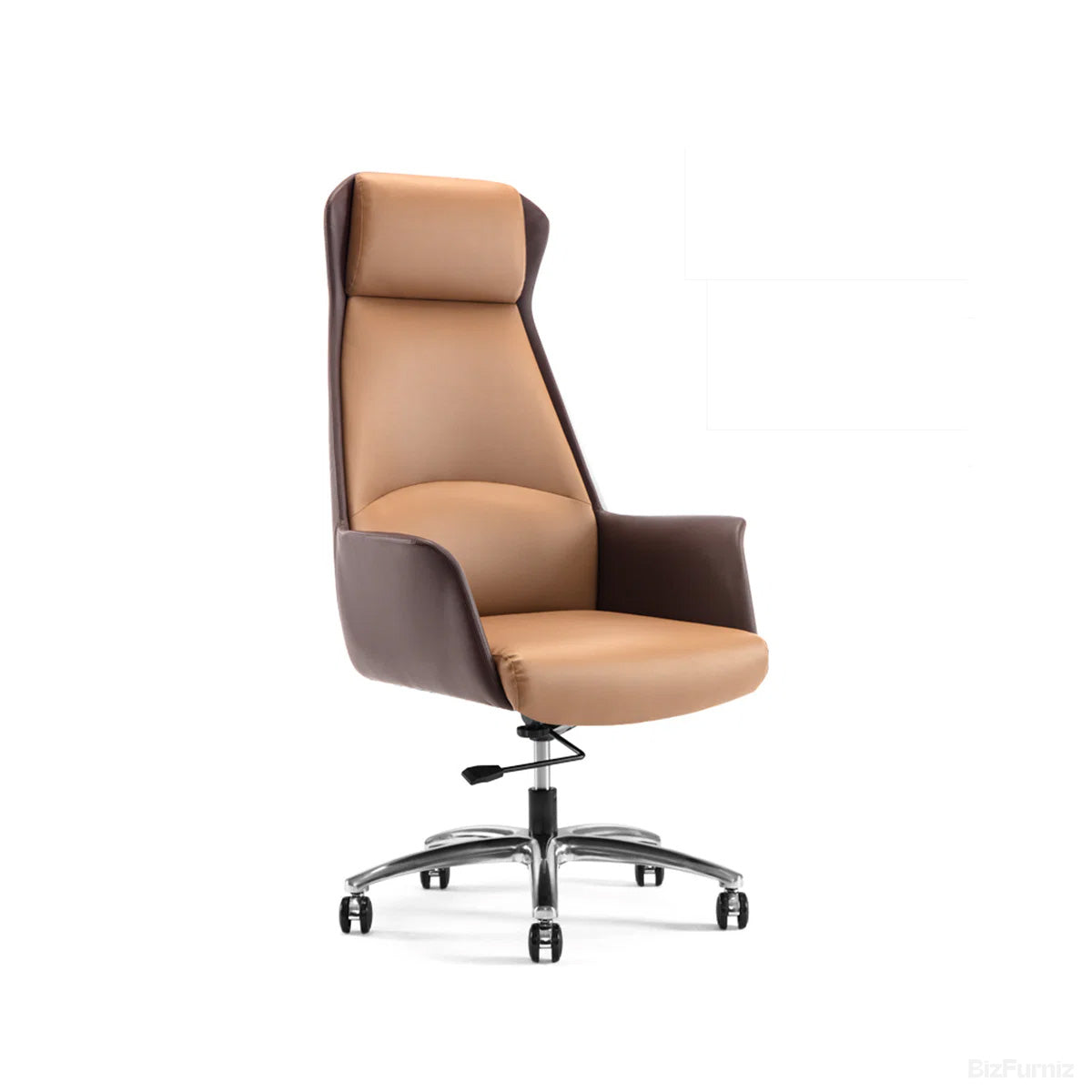 Ergonomic Leather Office Chair with Adjustable Height, Recline and Lumbar Support product view 19