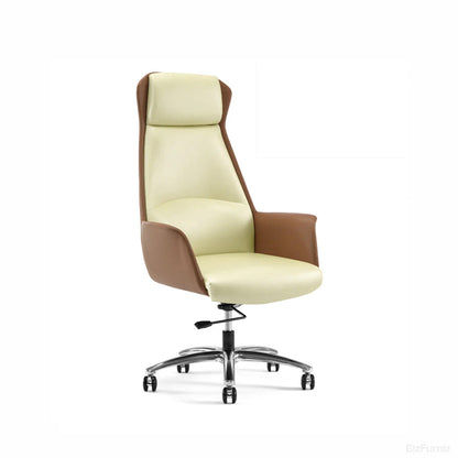 Ergonomic Leather Office Chair with Adjustable Height, Recline and Lumbar Support product view 20
