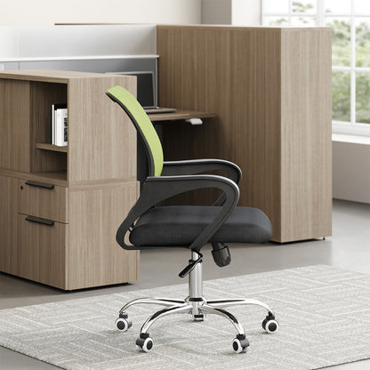 Modern Ergonomic Mesh Office Chair: Breathable Mid-Back Task Chair with Chrome Base product view 5