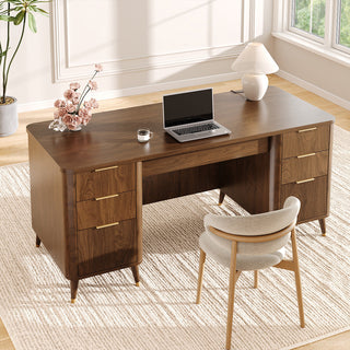 165cm Multi-Functional Office Desk with Multiple Drawers for Home Office and Study for modern office workspace