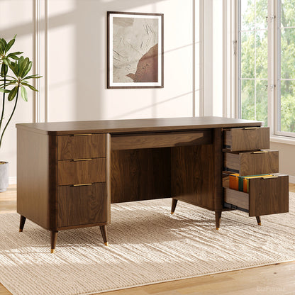 165cm Multi-Functional Office Desk with Multiple Drawers for Home Office and Study product view 4