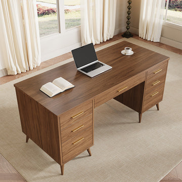 165cm Modern Office Desk with Multiple Drawers for Home Office and Study product view 4