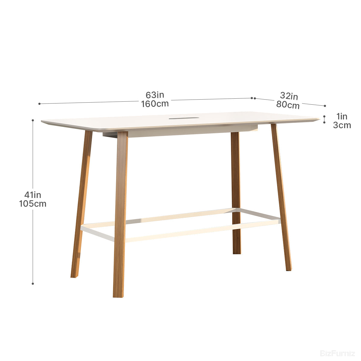 Bar Height Table Dimensions Diagram