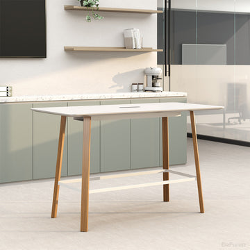 Modern Bar Height Table With Cable Management Slot