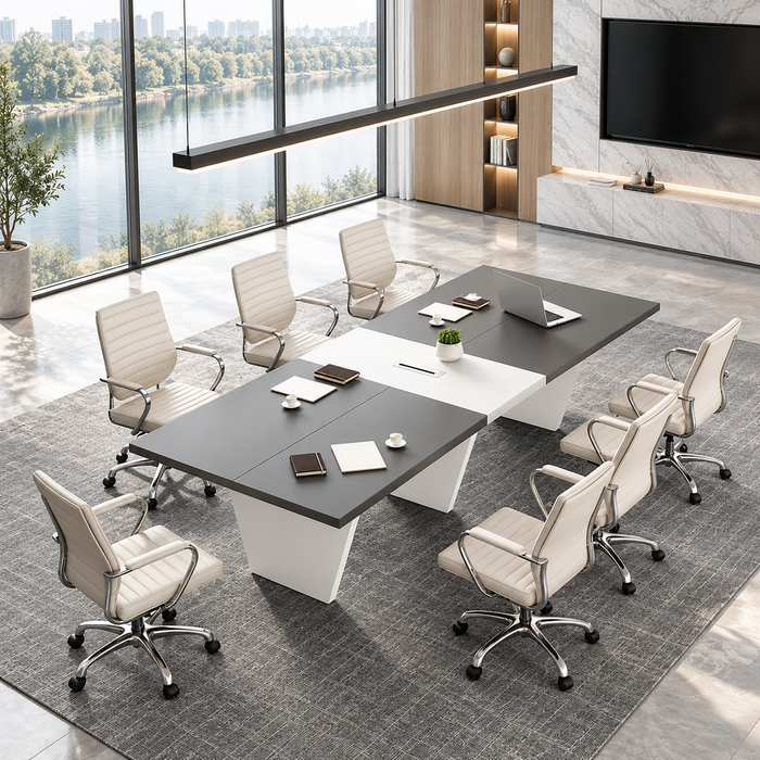 300cm Conference Table with Cable Box