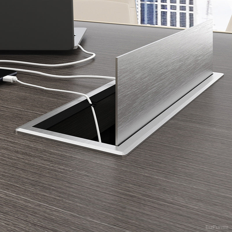 Luxury Conference Table for 8-12 People with Cable Management ...