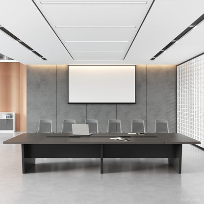 Modern Conference Table with Integrated Cable Box – Seats 6–12 product view 13