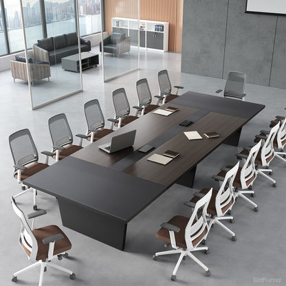 Modern Conference Table with Integrated Cable Box – Seats 6–12 product view 15