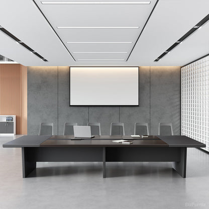 Modern Conference Table with Integrated Cable Box – Seats 6–12 product view 16
