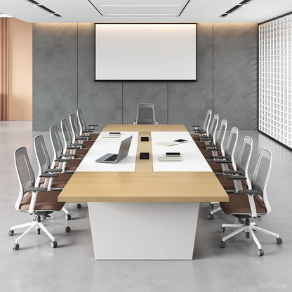 Modern Conference Table with Integrated Cable Box – Seats 6–12 product view 20