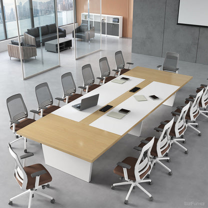 Modern Conference Table with Integrated Cable Box – Seats 6–12 product view 18