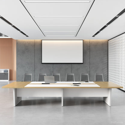 Modern Conference Table with Integrated Cable Box – Seats 6–12 product view 19