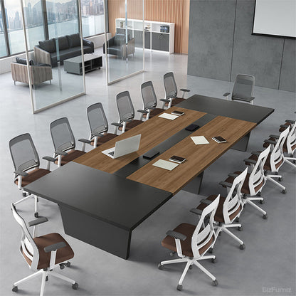 Modern Conference Table with Integrated Cable Box – Seats 6–12 for modern office workspace