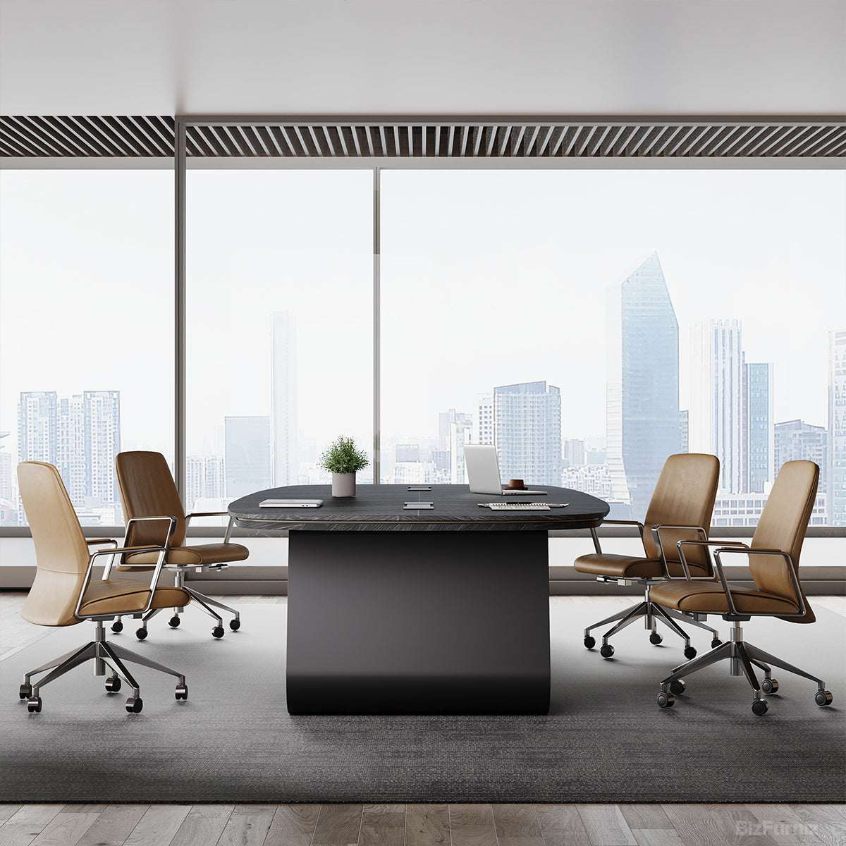 Minimalist Conference Table: The Centerpiece of Modern Leadership product view 3