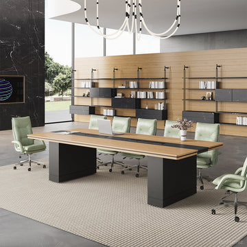 Modern Executive Conference Table with Integrated Power Management – Industrial Boardroom Table product view 2