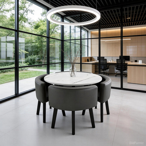 Orbit Minimalist 5-Piece Hideaway Conference Set for modern office workspace