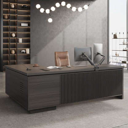 200cm(L) L-shaped Executive Desk with Cable Management and Ventilated CPU Compartment product view 3