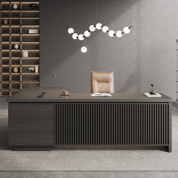 200cm(L) L-shaped Executive Desk with Cable Management and Ventilated CPU Compartment product view 2