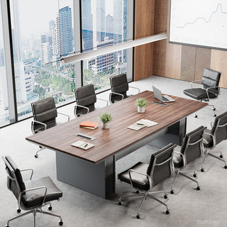 240cm Modern Conference Table with Cable Management for 6-8 Person Meeting Room for modern office workspace