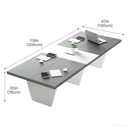 300cm Rectangular Conference Table for 6-10 People with Power Hub product view 3