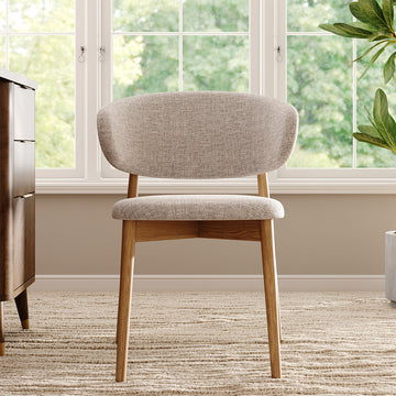 Veritas Mid-Century Solid Wood Upholstered Dining and Accent Chair product view 2