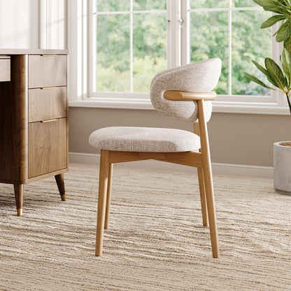 Veritas Mid-Century Solid Wood Upholstered Dining and Accent Chair product view 3