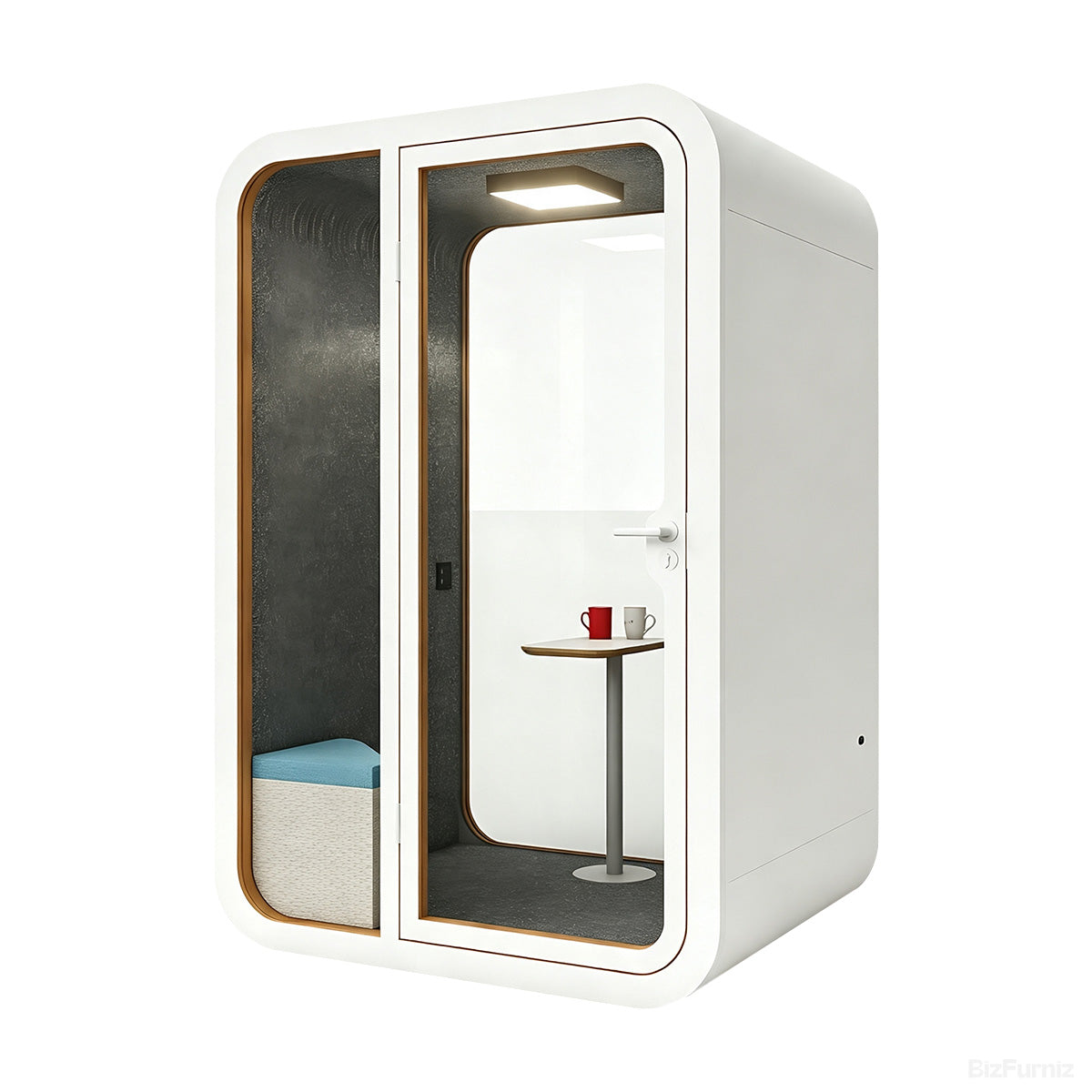 Soundproof Booth with Ventilation, Power Outlets and Mobile Casters product photo 3