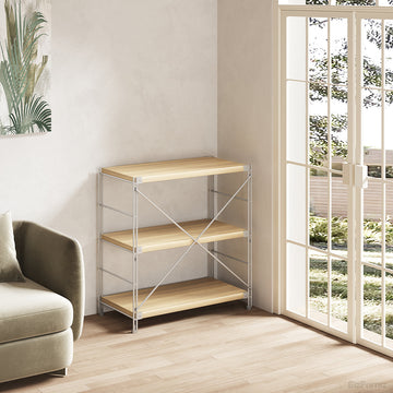 Multi-tier Bookshelf or Storage Rack for Home Office, Living Room, and Kitchen for modern office workspace