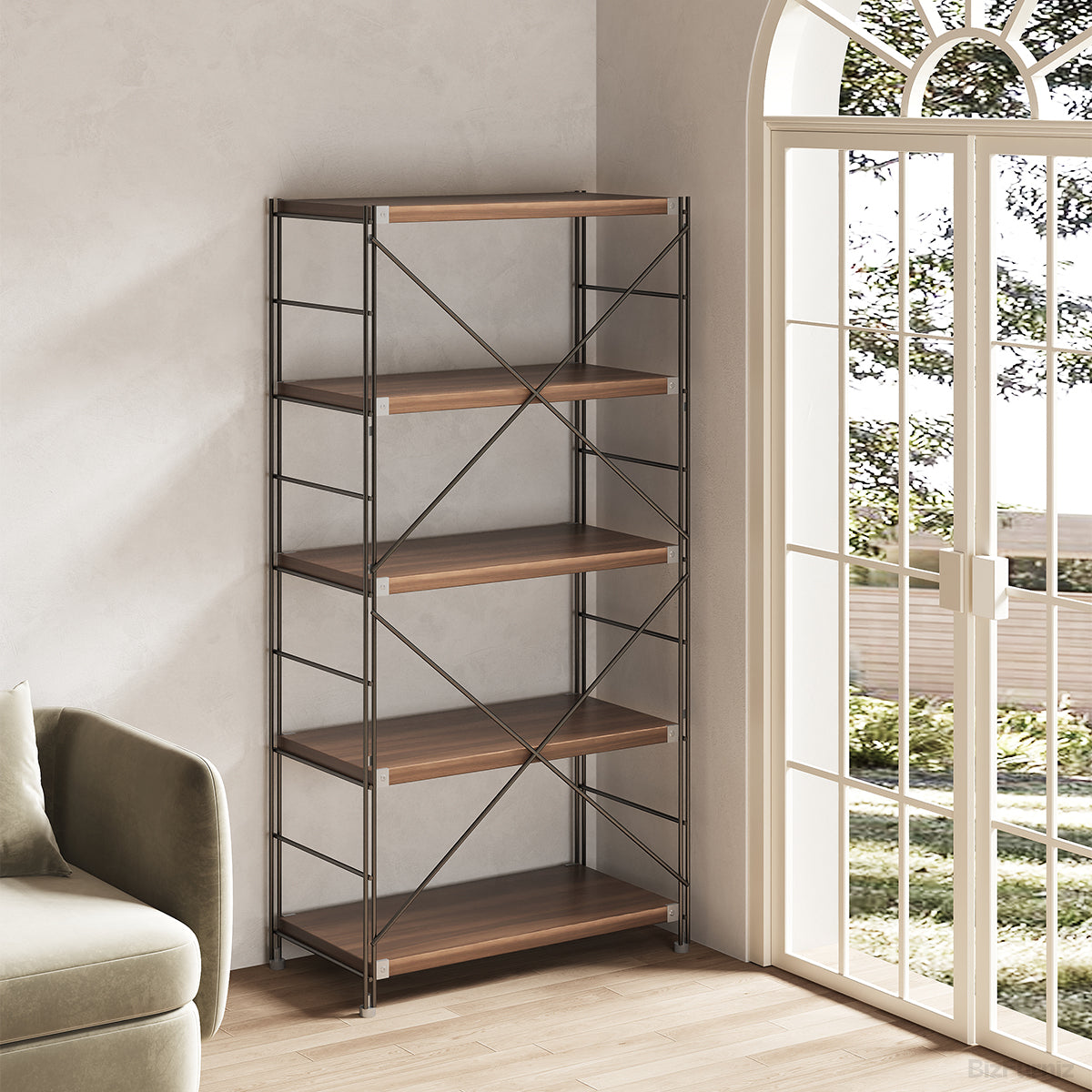 Multi-tier Bookshelf or Storage Rack for Home Office, Living Room, and Kitchen product view 8